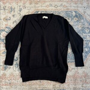 Abercrombie and fitch Black V-Neck Sweater